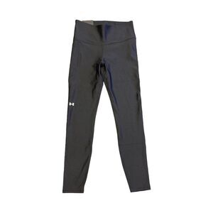 Black - Under Armour Women's Heatgear High Rise No Slip Waist Moisture Wicking L